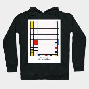 Trafalgar Square with text by Mondrian Hoodie